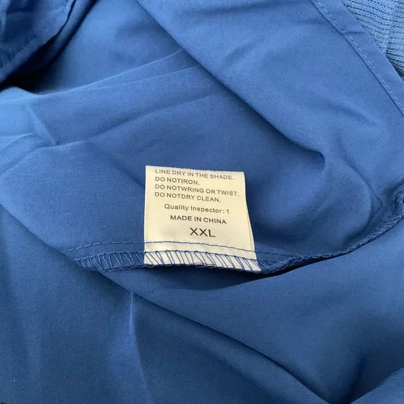 Elegant Pink OR Blue Blouse with Sheer Sparkly Sleeves. SIZES vary - Picture 6 of 9